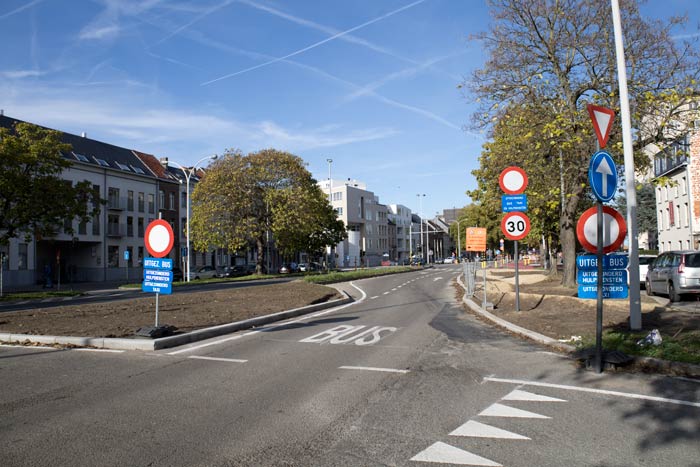 Knips en nieuwe verkeerssituatie Mechelen