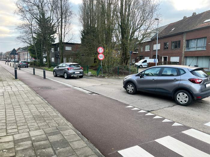 Wegversmalling Leestsesteenweg Mechelen verdwijnt